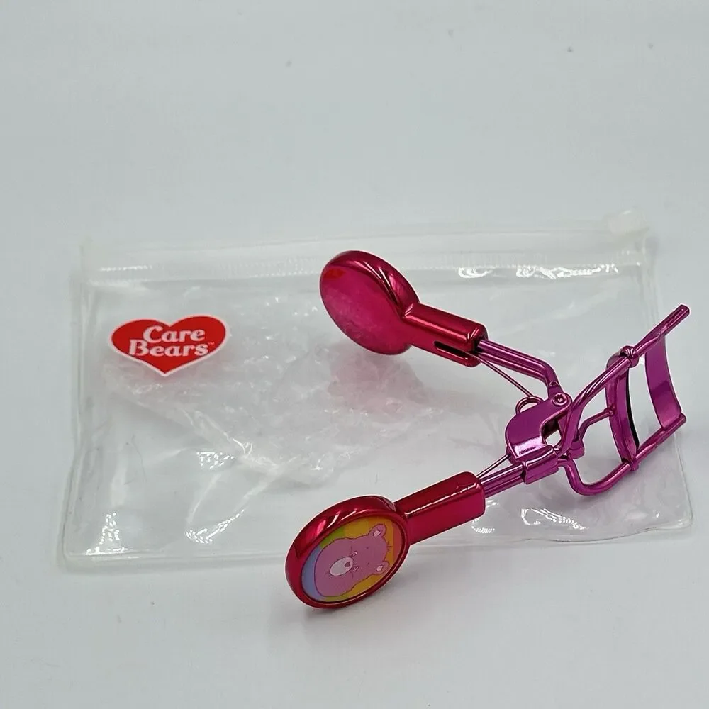 Care Bears Eyelash Curler Eye Lash Curler Metallic Pink Portable w/ Storage Bag